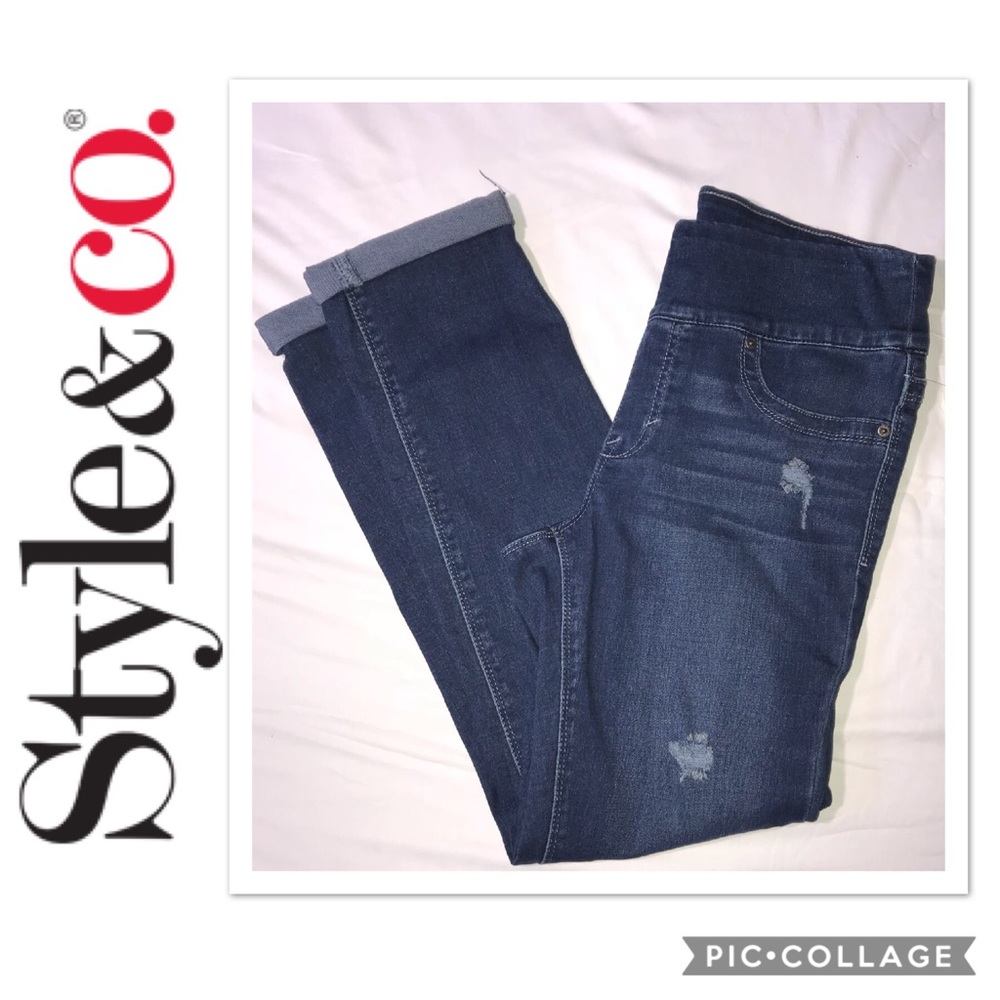 STYLE & Co. MALIBU BOYFRIEND LOW RISE JEGGINGS